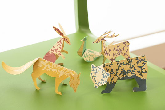 切り絵ワークショップ親子対象作品