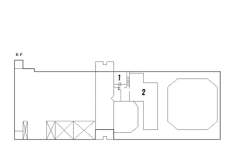 大津市生涯学習センター屋上平面図