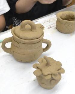 2024年のミニ土器作りでの作品の写真