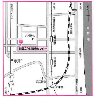 埋蔵文化財センター周辺の地図